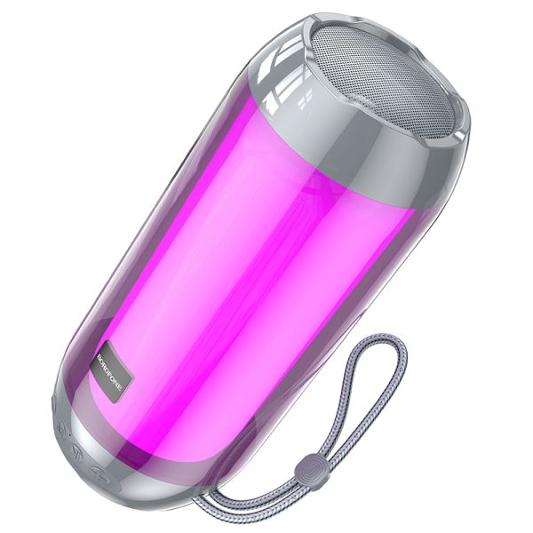 BOROFONE BR25 Crazy sound colorful luminous BT speaker - grey