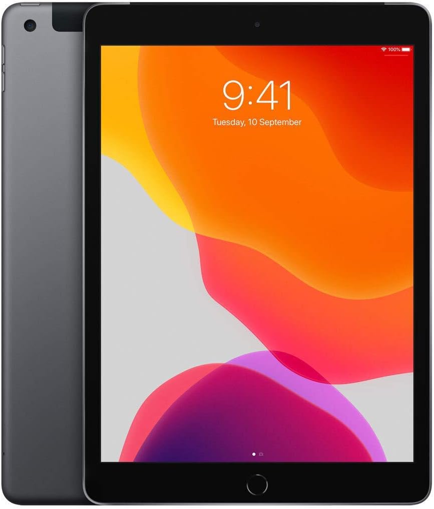 Apple iPad 7th Generation WiFi+Cellular 32GB Space Grey MW6A2X/A (Renewed)