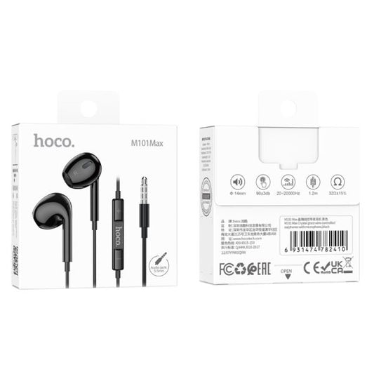 hoco. M101 Max Crystal 3.5mm Handsfree - Black