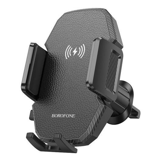 BOROFONE BH213 Adelante wireless fast charging car holder(air outlet) - black