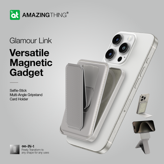 AMAZINGTHING Travel Mag Fold Pro Glamour Link (MagSafe Compatible) - New Grey