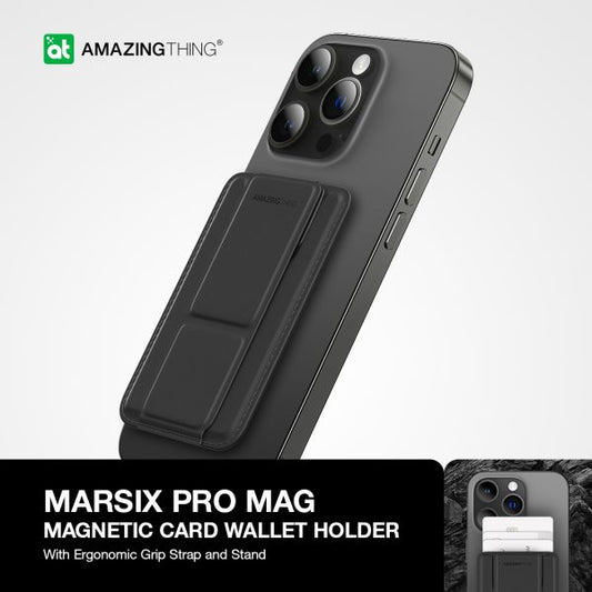 AMAZINGTHING Marsix Pro Mag Wallet (MagSafe Compatible) - Black