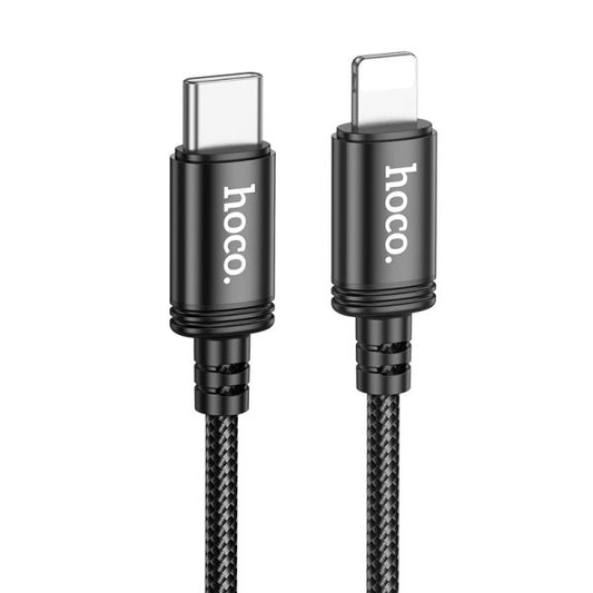 hoco. X89 USB-C to Lightning Braided PD charging data cable iP L 2M packaged  - black