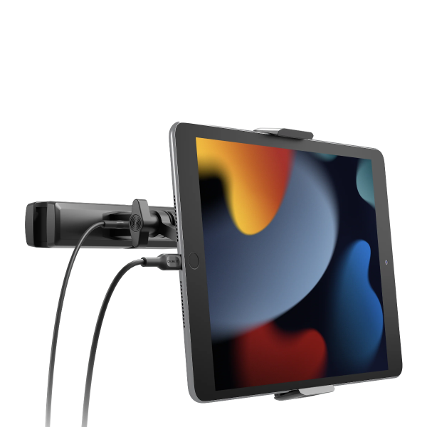 Cygnett 48W USB-C CarGo III Pro Adjustable Car Tablet Mount with Multiple USB Ports - Black