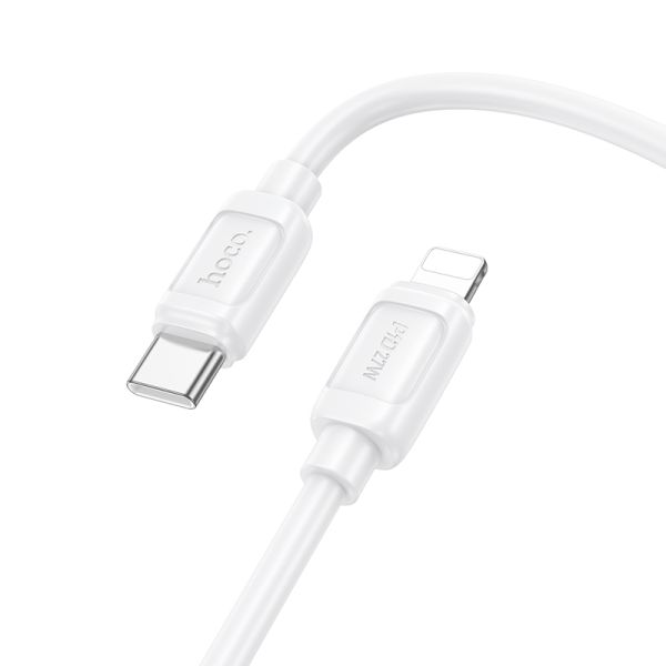 hoco. X115 Surpass PD27W fast charging data cable iP - White