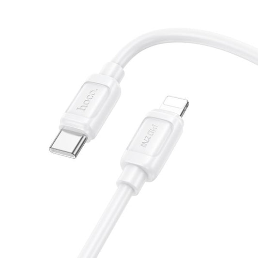 hoco. X115 Surpass PD27W fast charging data cable iP - White