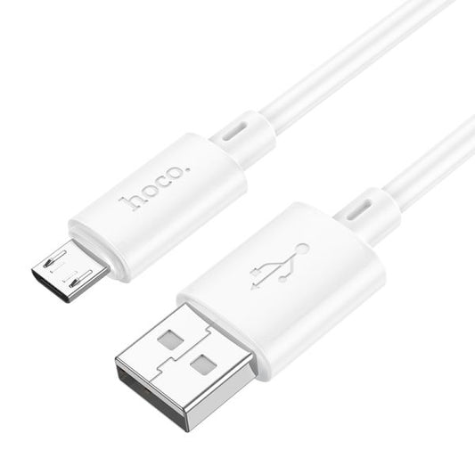 hoco. X88 Gratified charging data cable for Micro packaged  - white