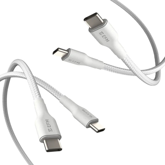 EFM USB-C Braided Cable Twin Pack - 1M