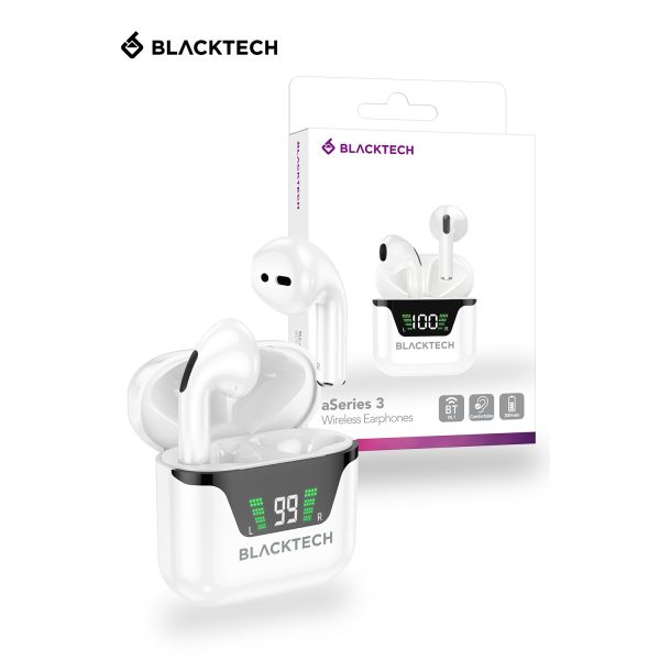 BLACKTECH BL-DES2023 aSeries 3 Wireless Earphones - White