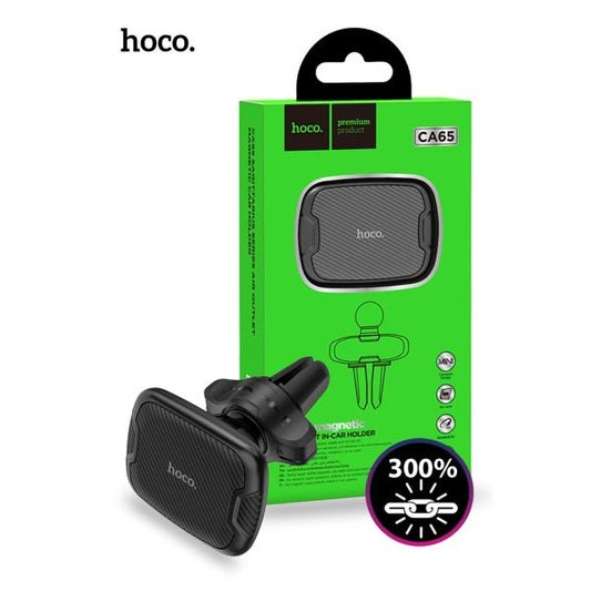 hoco. CA65 300% Stronger 6Pcs Magnetic Air Vent Car Holder - Black