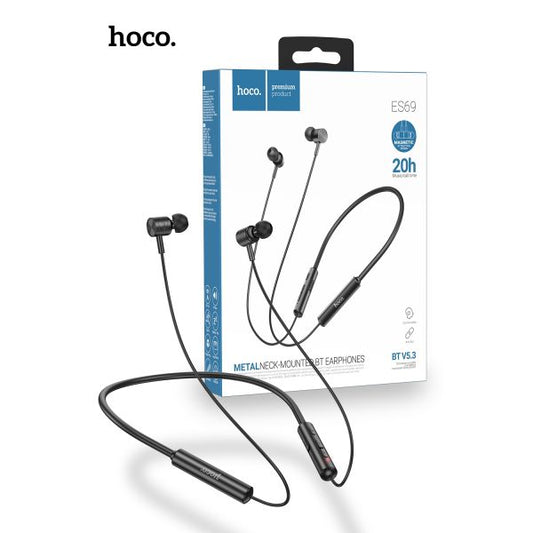 hoco. ES69 Platinum Neck Mounted Bluetooth Earphones - Black