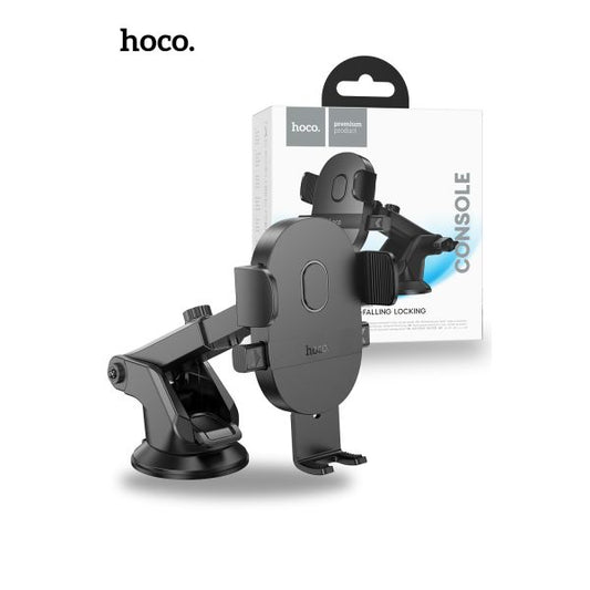 hoco. H19 Mighty One Button Center Console Car Holder - Black