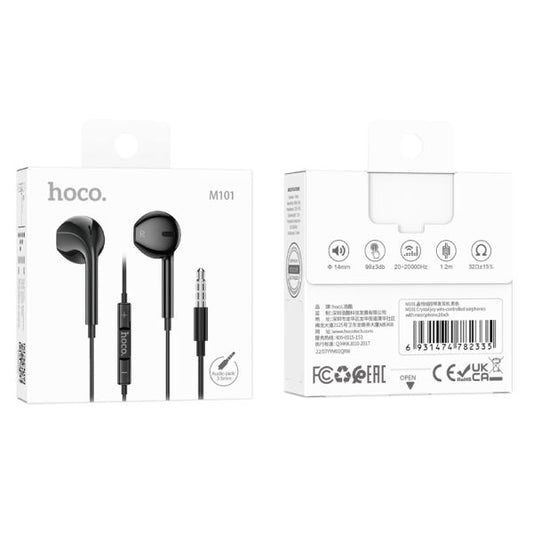 hoco. M101 Crystal 3.5mm Handsfree - Black