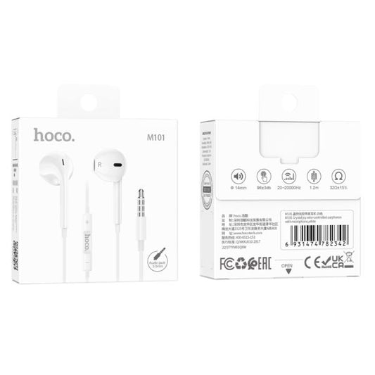 hoco. M101 Crystal 3.5mm Handsfree - White