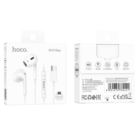 hoco. M101 Max Crystal USB-C Handsfree - White