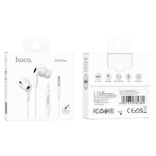 hoco. M101 Pro Crystal 3.5mm Handsfree - White