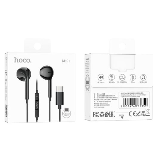 hoco. M101 Crystal USB-C Handsfree - Black