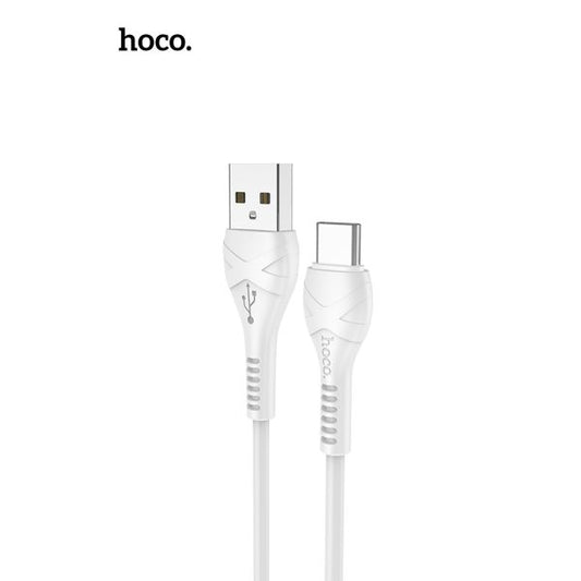 hoco. X37 USB-A to USB-C Anti-Bending Cable 100cm - White
