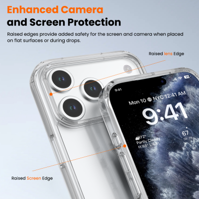 iPhone 17 Pro Max Ice-transparent Anti-fall Case Cover